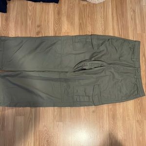 Dark green cargo pants